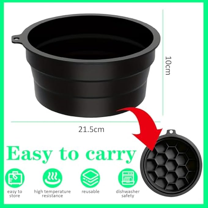 STRBOXONG FACE BOWL FOR ICE WITH BUILT-IN ICETRAY, PORTABLE FOLDING SILICONE ICE BOWL FOR FACE, 2110CM, COLLAPSIBLE, FACIAL PLUNGE BEAUTY CARE SKIN, SUITABLE FOR HOME, TRAVEL, CAMPING - Image 2